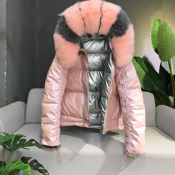 sanishroly winter women short double-sided coat warm thick white duck down jacket parka lady big fur collar hooded outerwear 692, Black
sanishroly winter women short double-sided coat warm thick white duck down jacket parka lady big fur collar hooded outerwear 692, Black