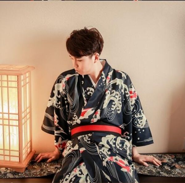 formal party costume standard kimono japan bathrobe black male cotton kimono flower vintage asian folk clothing cosplay, Red
formal party costume standard kimono japan bathrobe black male cotton kimono flower vintage asian folk clothing cosplay, Red
