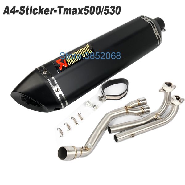 slip-on for tmax 500 tmax530 motorcycle exhaust muffler escape link pipe full system for tmax500 tmax530 2008-2016 year
slip-on for tmax 500 tmax530 motorcycle exhaust muffler escape link pipe full system for tmax500 tmax530 2008-2016 year