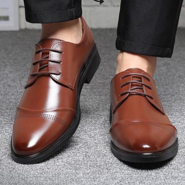 37~48 large size men lace up derby brogue dress shoes italian man black brown pointed toe formal wedding party suit leather shoe
37~48 large size men lace up derby brogue dress shoes italian man black brown pointed toe formal wedding party suit leather shoe