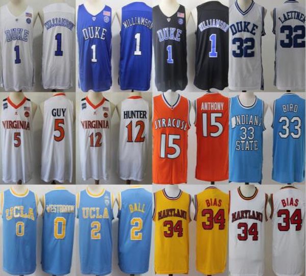 High quality Kyle Guy 12 De'Andre Hunter 1 Zion Williamson 32 laettner 33 bird 34 bias 15 anthony UCLA 0 westbrook Basketball jersey
High quality Kyle Guy 12 De'Andre Hunter 1 Zion Williamson 32 laettner 33 bird 34 bias 15 anthony UCLA 0 westbrook Basketball jersey