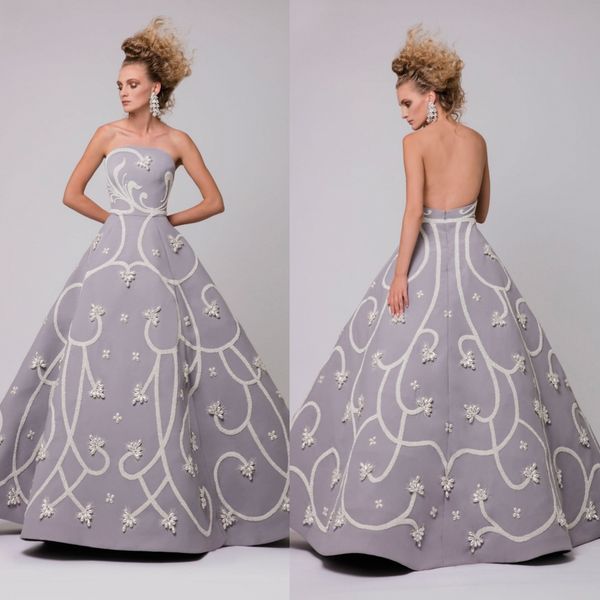 elegant azzi osta haute a line prom dress strapless sleeveless backless beaded pearls party dress floor length robes de soirée, Black
elegant azzi osta haute a line prom dress strapless sleeveless backless beaded pearls party dress floor length robes de soirée, Black