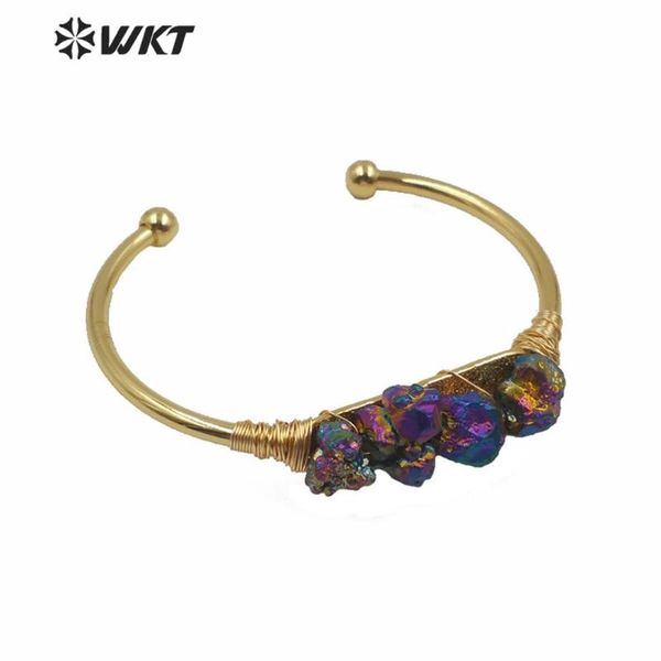 wt-b549 wkt natural stone bangle brass wire warpped colorful pyrite bangle gold electroplated bracelet women fashion jewelry, Black
wt-b549 wkt natural stone bangle brass wire warpped colorful pyrite bangle gold electroplated bracelet women fashion jewelry, Black