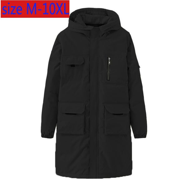 new arrival white duck fashion super large down clothing long thick loose casual winter jacket men plus size m-9xl 10xl, Black
new arrival white duck fashion super large down clothing long thick loose casual winter jacket men plus size m-9xl 10xl, Black