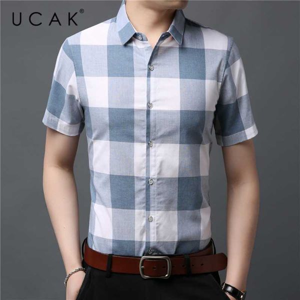 ucak brand pure cotton plaid shirts men clothing streetwear short sleeve shirt clothes turn-down collar chemise homme u6034, White;black
ucak brand pure cotton plaid shirts men clothing streetwear short sleeve shirt clothes turn-down collar chemise homme u6034, White;black