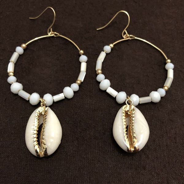sea shell pendant earrings simple geometric large round earrings ladies jewelry accessories fashion bohemian natural golden, Silver
sea shell pendant earrings simple geometric large round earrings ladies jewelry accessories fashion bohemian natural golden, Silver