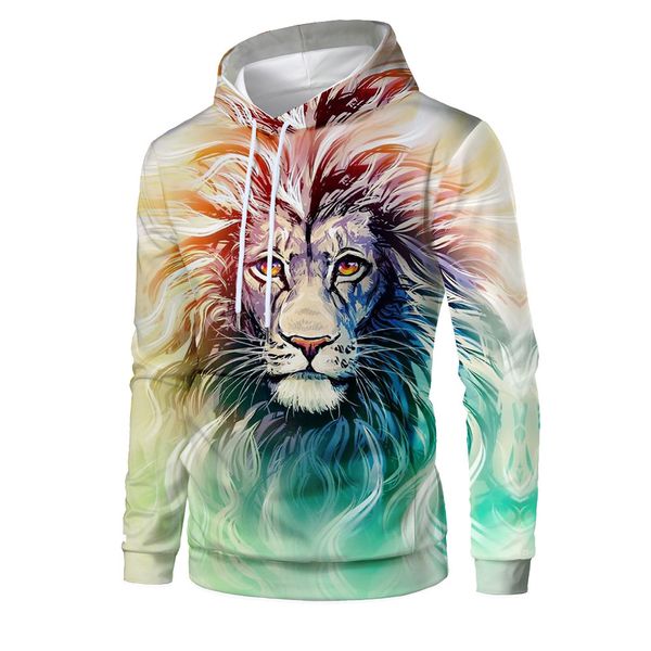 mens designer youth personality domineering lion head 3d digital printing fashion pullover hoodie, Black
mens designer youth personality domineering lion head 3d digital printing fashion pullover hoodie, Black