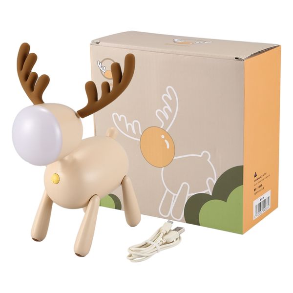 new-deer led night light silicone animal cartoon usb rechargeable lamp for children's bedroom bedside dimmable light milky white
new-deer led night light silicone animal cartoon usb rechargeable lamp for children's bedroom bedside dimmable light milky white
