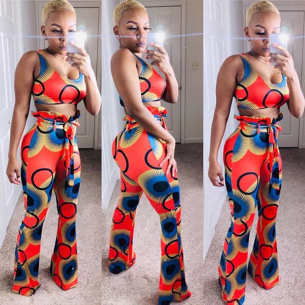 women geometric print 2 piece set sleeveless crop flare pants bodycon tracksuit outfits sweatsuit clothes, White
women geometric print 2 piece set sleeveless crop flare pants bodycon tracksuit outfits sweatsuit clothes, White