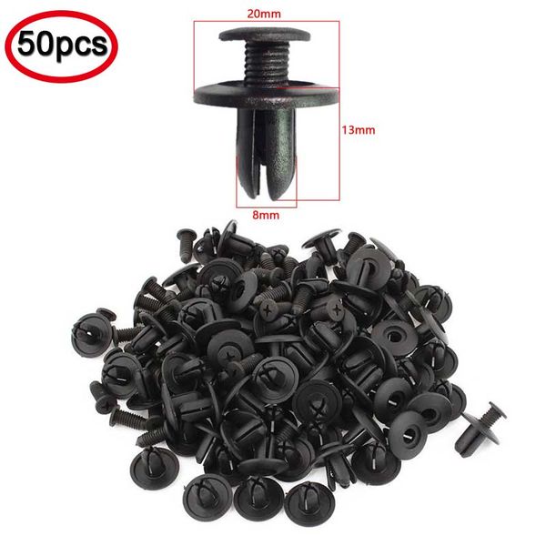 50pcs auto rivet retainer fastener clips for 8mm hole car fastener interior trim clips vehicle door bumper trim panel
50pcs auto rivet retainer fastener clips for 8mm hole car fastener interior trim clips vehicle door bumper trim panel