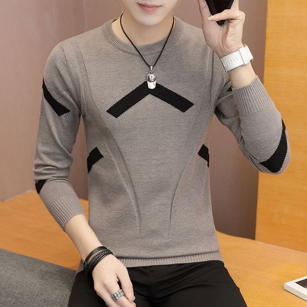 men's sweater autumn and winter new round neck pullover knitting shirt male slim style in korean version long-sleeved t-shirt, White;black
men's sweater autumn and winter new round neck pullover knitting shirt male slim style in korean version long-sleeved t-shirt, White;black