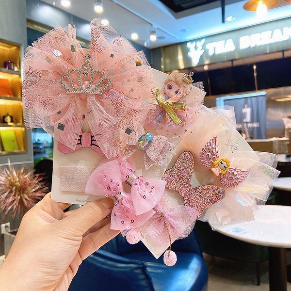 2020 new korean sweet girl children hairpins fashion cute cartoon princess yarn bow snowflake duckbill clip hair accessories set, Slivery;white
2020 new korean sweet girl children hairpins fashion cute cartoon princess yarn bow snowflake duckbill clip hair accessories set, Slivery;white