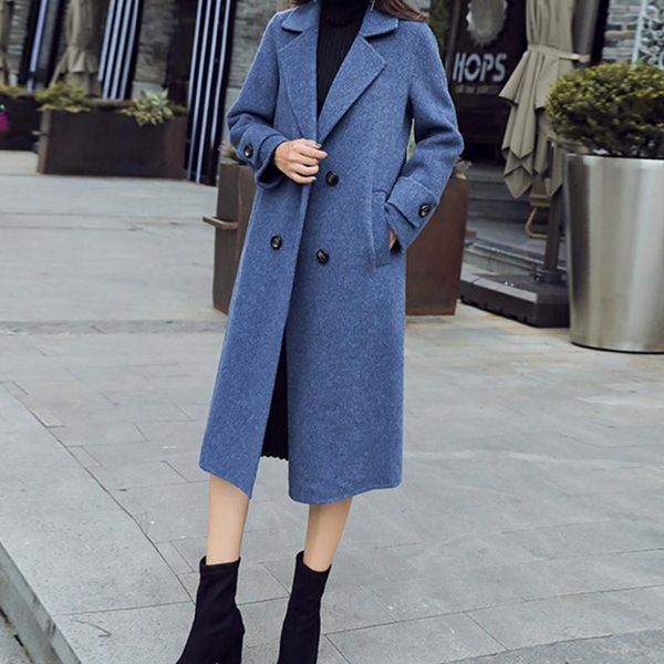 women's wool & blends artificial solid color single breasted lapel outwear fashion winter daily casual elegant with pocket women coat l, Black
women's wool & blends artificial solid color single breasted lapel outwear fashion winter daily casual elegant with pocket women coat l, Black