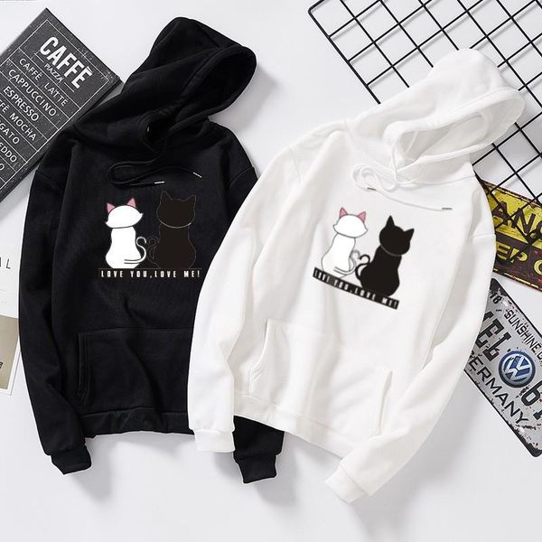 hoodies black white couple cat hoodie jumper men women casual printed sweatshirt long sleeve hoodie
hoodies black white couple cat hoodie jumper men women casual printed sweatshirt long sleeve hoodie