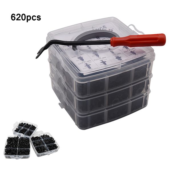 620pcs car fasteners fender with hand tool fastener clips black door trim panel auto bumper rivet retainer push engine cover
620pcs car fasteners fender with hand tool fastener clips black door trim panel auto bumper rivet retainer push engine cover