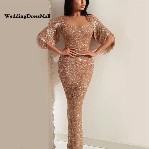 long champagne abendkleider evening dress 2021 with beads tassel sheath glitter arabic avondjurk prom party gowns, Black;red
long champagne abendkleider evening dress 2021 with beads tassel sheath glitter arabic avondjurk prom party gowns, Black;red