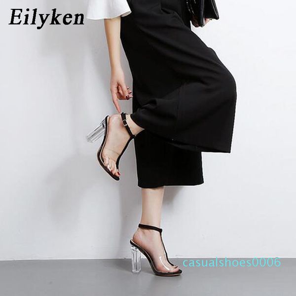 eilyken 2020 new pvc women sandals clear transparent ankle strap high heels party sandals women shoes size 35-42 c06, Black
eilyken 2020 new pvc women sandals clear transparent ankle strap high heels party sandals women shoes size 35-42 c06, Black