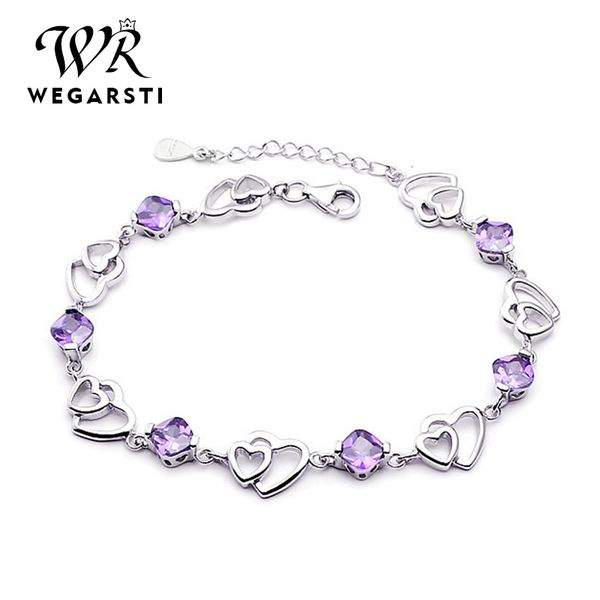 wegarasti silver 925 jewelry elegant bracelet jewelry 925 sterling silver natural purple amethyst love heart cute women bracelet, Golden;silver
wegarasti silver 925 jewelry elegant bracelet jewelry 925 sterling silver natural purple amethyst love heart cute women bracelet, Golden;silver
