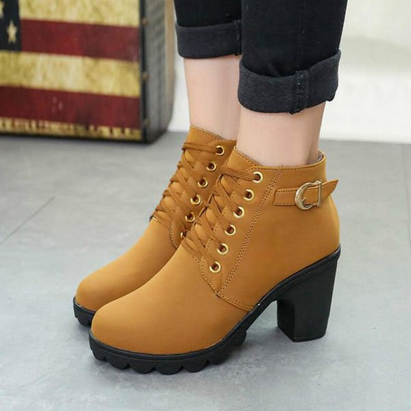 autumn winter women boots solid lace-up european ladies shoes pu leather fashion boots l176, Black
autumn winter women boots solid lace-up european ladies shoes pu leather fashion boots l176, Black