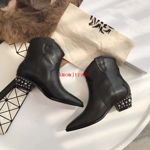 original box paris fashion runway catwalk shoes isabel studded dewina marant ankle boots genuine calf leather pull-on western studded boots, Red;white
original box paris fashion runway catwalk shoes isabel studded dewina marant ankle boots genuine calf leather pull-on western studded boots, Red;white