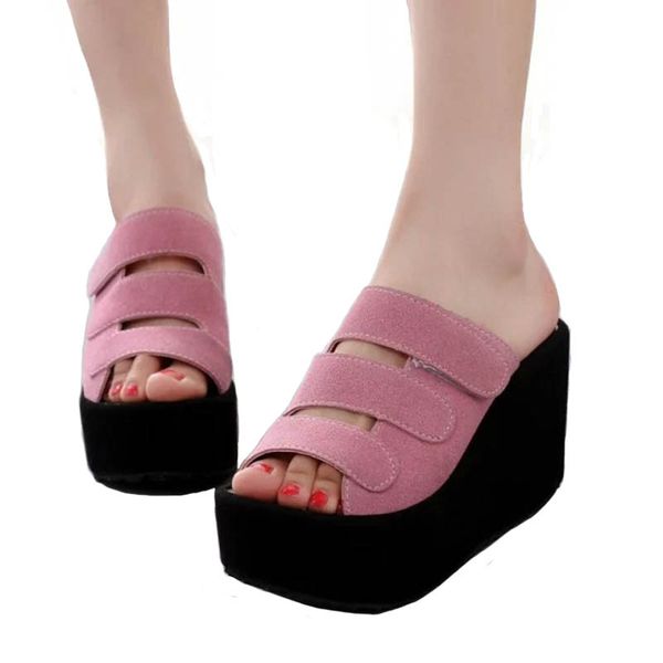 slippers female summer 2019 new magic stickers thick bottom cake wedges with sandals matte high heel women's sandals, Black
slippers female summer 2019 new magic stickers thick bottom cake wedges with sandals matte high heel women's sandals, Black