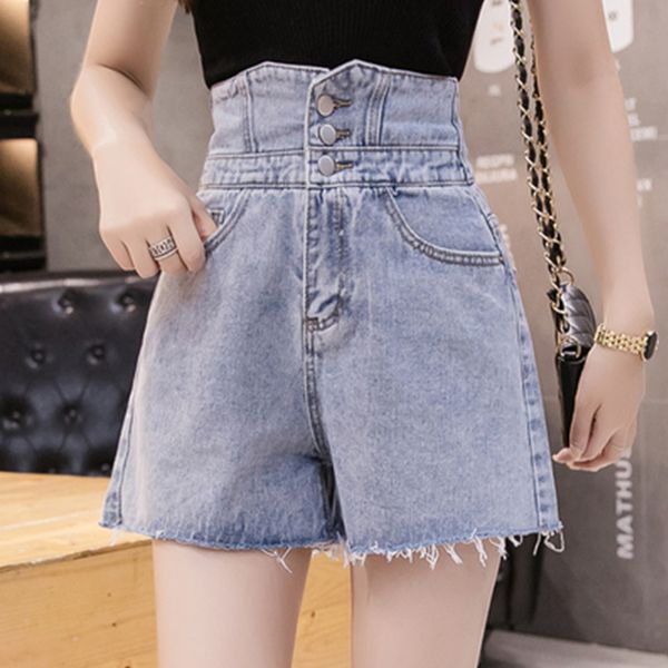 korean 2020 high waist women blue denim shorts summer elegant pockets hollow out casual wide leg jeans for female new fashion
korean 2020 high waist women blue denim shorts summer elegant pockets hollow out casual wide leg jeans for female new fashion