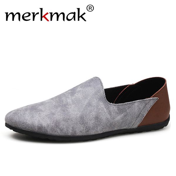 merkmak comfortable soft suede men flats driving shoes loafers cow genuine leather fashion brand for male plus size 46 47 48, Black 
merkmak comfortable soft suede men flats driving shoes loafers cow genuine leather fashion brand for male plus size 46 47 48, Black