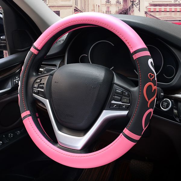 2019 new arrival women heart decoration steering wheel cover fiber leather 15 inch round steering use girl women
2019 new arrival women heart decoration steering wheel cover fiber leather 15 inch round steering use girl women