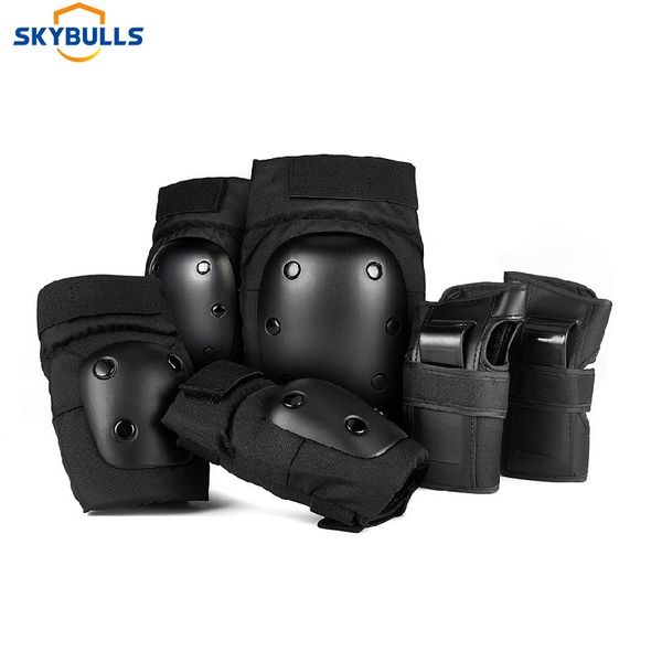 skybulls 6pcs/set cycling skating protective gear pads knee elbow pads wrist guards outdoor sport safety protector for adults, Black;gray
skybulls 6pcs/set cycling skating protective gear pads knee elbow pads wrist guards outdoor sport safety protector for adults, Black;gray