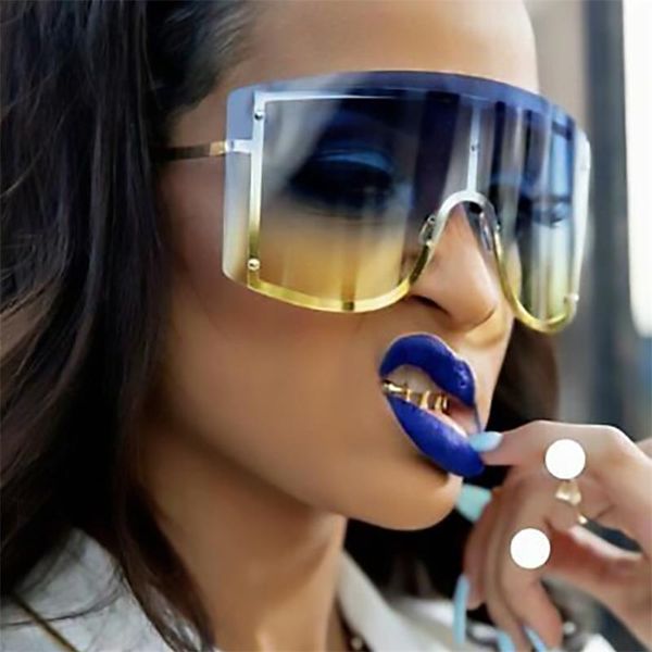 huge oversized shield sunglasses fashion ladies big frame futuristic sun glasses mask style blue yellow square sunglasses unisex, White;black
huge oversized shield sunglasses fashion ladies big frame futuristic sun glasses mask style blue yellow square sunglasses unisex, White;black