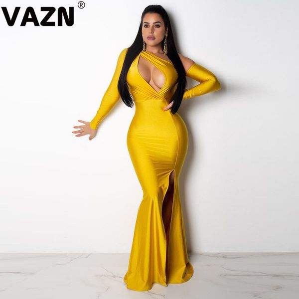 vazn 2020 new hollow out outspoken club fashion solid full sleeve one off shoulder high waist women mermaid maxi dress, Black;pink
vazn 2020 new hollow out outspoken club fashion solid full sleeve one off shoulder high waist women mermaid maxi dress, Black;pink