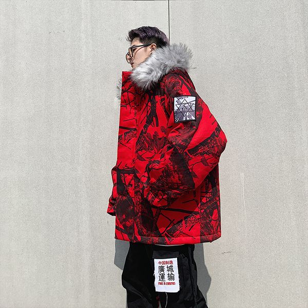 2019mens winter jackets and coats thick fur collar camouflage men cotton jacket hoeem jacket men's street hooded winter jackets, Black
2019mens winter jackets and coats thick fur collar camouflage men cotton jacket hoeem jacket men's street hooded winter jackets, Black