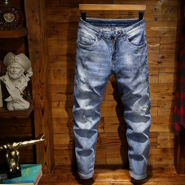 2019 new brand of fashionable european and american men's casual jeans ,high-grade washing, pure hand grinding, quality optimization
2019 new brand of fashionable european and american men's casual jeans ,high-grade washing, pure hand grinding, quality optimization
