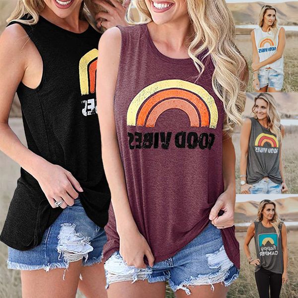women new fashion print sunrise rainbow round neck short sleeve t-shirt 5 color size, White
women new fashion print sunrise rainbow round neck short sleeve t-shirt 5 color size, White