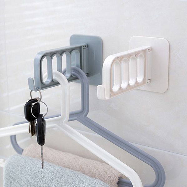 household foldable clothes hanger nail-paste key hanger wall percha kitchen accessories bathroom storage artifacts
household foldable clothes hanger nail-paste key hanger wall percha kitchen accessories bathroom storage artifacts