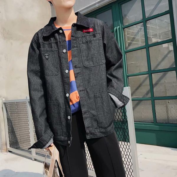 waggie's walker spring and summer new korean casual loose handsome trendy college style men's solid color jacket, Black;brown
waggie's walker spring and summer new korean casual loose handsome trendy college style men's solid color jacket, Black;brown