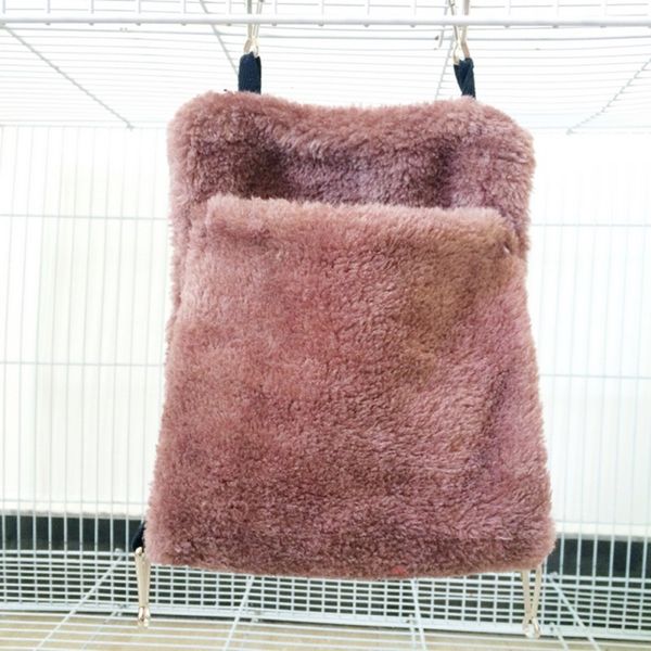 small pet bird plush double-deck hammock hanging bedding soft coral velvet warming sleep bag for chinchillas squirrel hamster
small pet bird plush double-deck hammock hanging bedding soft coral velvet warming sleep bag for chinchillas squirrel hamster