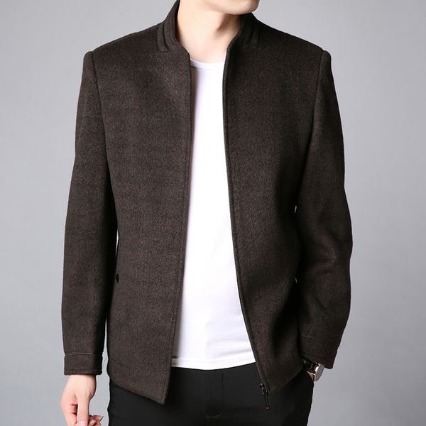 men's wool & blends winter brand coat men slim fit peacoat warm jackets overcoat designer casual mens clothes, Black
men's wool & blends winter brand coat men slim fit peacoat warm jackets overcoat designer casual mens clothes, Black