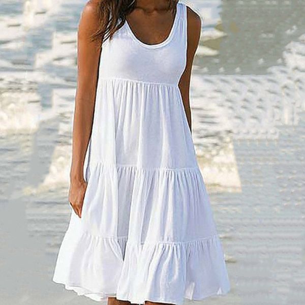 summer sleeveless solid o neck loose dress four colors casual women dress robe femme ete 2020 plus size 2xl sundress, Black;gray
summer sleeveless solid o neck loose dress four colors casual women dress robe femme ete 2020 plus size 2xl sundress, Black;gray
