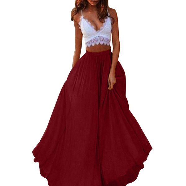 chiffon women skirt summer long solid daily loose party high waist fashion casual travel maxi, Black
chiffon women skirt summer long solid daily loose party high waist fashion casual travel maxi, Black