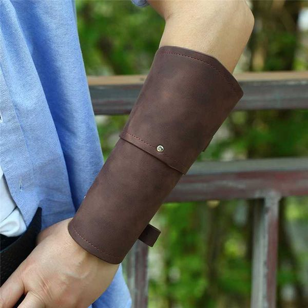 imixlot 1pc simple punk retro soft leather handmade long bangle for men personality wide arm wrap bracelet cool jewellery, Black
imixlot 1pc simple punk retro soft leather handmade long bangle for men personality wide arm wrap bracelet cool jewellery, Black