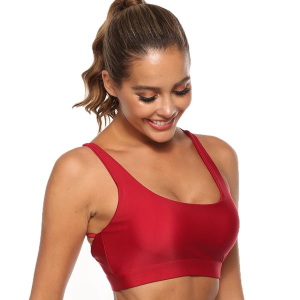 bras professional women tank seamless cozy fitness sports bra gym vest slim with solid color sport, Red;black
bras professional women tank seamless cozy fitness sports bra gym vest slim with solid color sport, Red;black