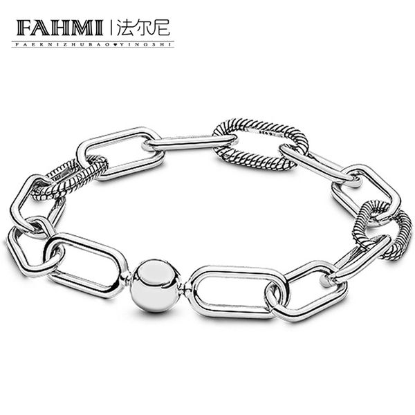 fahmi 100% sterling silver me link bracelet 925 silver 598373 temperament simple wholesale, Black
fahmi 100% sterling silver me link bracelet 925 silver 598373 temperament simple wholesale, Black