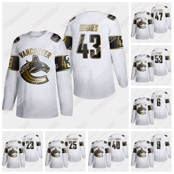 2020 white golden издание ванкувер кэнакс джерси 43 quinn хьюз бо хорват elias pettersson брок бозер j. т. миллер маркстрём, Black;red
2020 white golden издание ванкувер кэнакс джерси 43 quinn хьюз бо хорват elias pettersson брок бозер j. т. миллер маркстрём, Black;red