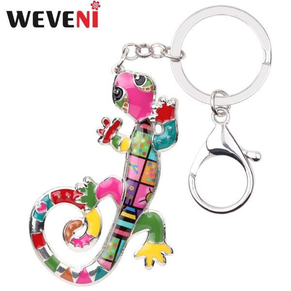 weveni эмаль металл ящерица gecko брелок брелок сумочка шарм брелок аксессуары новая мода животных ювелирные изделия для женщин, Silver
weveni эмаль металл ящерица gecko брелок брелок сумочка шарм брелок аксессуары новая мода животных ювелирные изделия для женщин, Silver