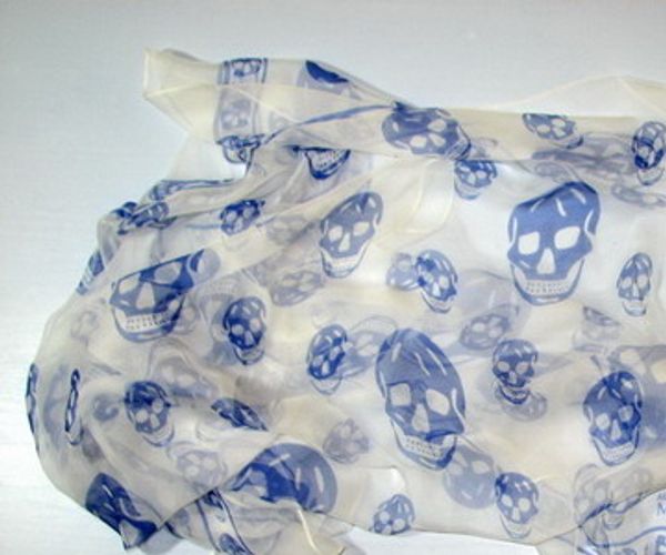 120x104cm a.m. silk scarves customer , , 100% queen skull designate product kffko, White;black