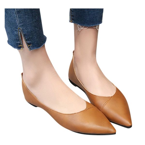 sagace flat shoes women slip on pointed toe loafers ladies single shoes shallow mouth anti-slip womens working, Black
sagace flat shoes women slip on pointed toe loafers ladies single shoes shallow mouth anti-slip womens working, Black
