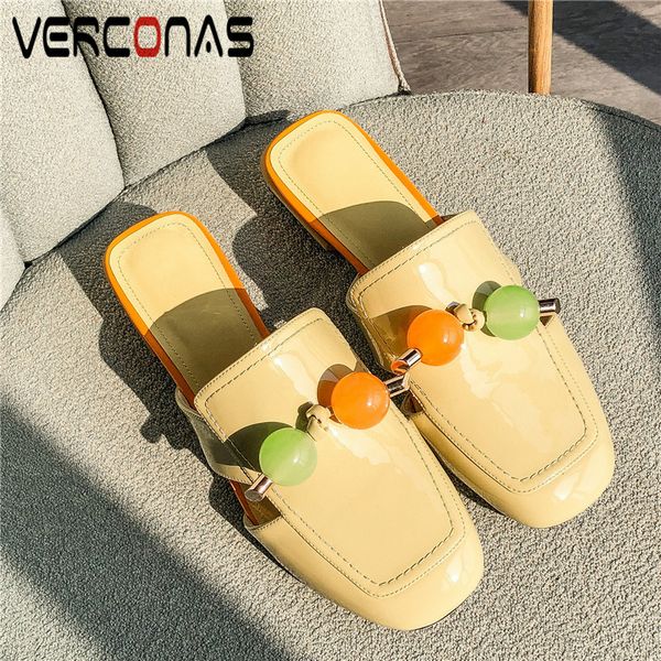 verconas 2020 fashion mules woman sandals woman pumps classic design genuine leather square toe square high heeled shoes, Black
verconas 2020 fashion mules woman sandals woman pumps classic design genuine leather square toe square high heeled shoes, Black