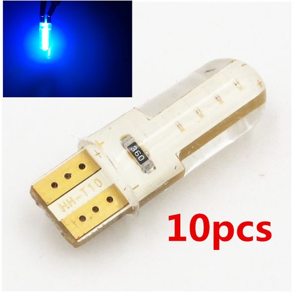 10pcs t10 cob led 6smd light car 194 168 192 w5w 12v light-emitting diode silica gel wedge light auto parking blue
10pcs t10 cob led 6smd light car 194 168 192 w5w 12v light-emitting diode silica gel wedge light auto parking blue