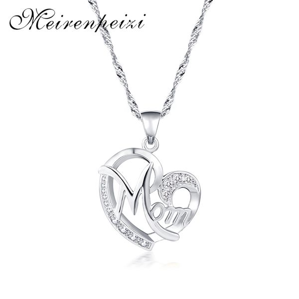 meirenpeizi classic fashion silver color heart-shaped copper zircon pendant necklace favorite mom mother's day gift jewelry
meirenpeizi classic fashion silver color heart-shaped copper zircon pendant necklace favorite mom mother's day gift jewelry